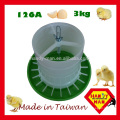 118 Bebederos de aves de corral tipo funda de plástico verde blanco de calidad 8L